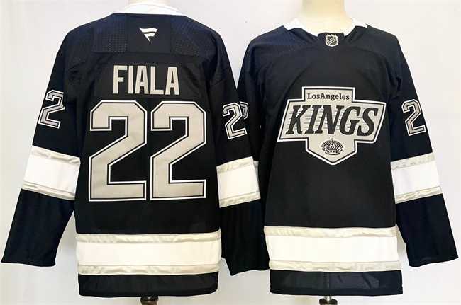 Mens Los Angeles Kings #22 Kevin Fiala Black 2024-25 Home Stitched Hockey Jersey